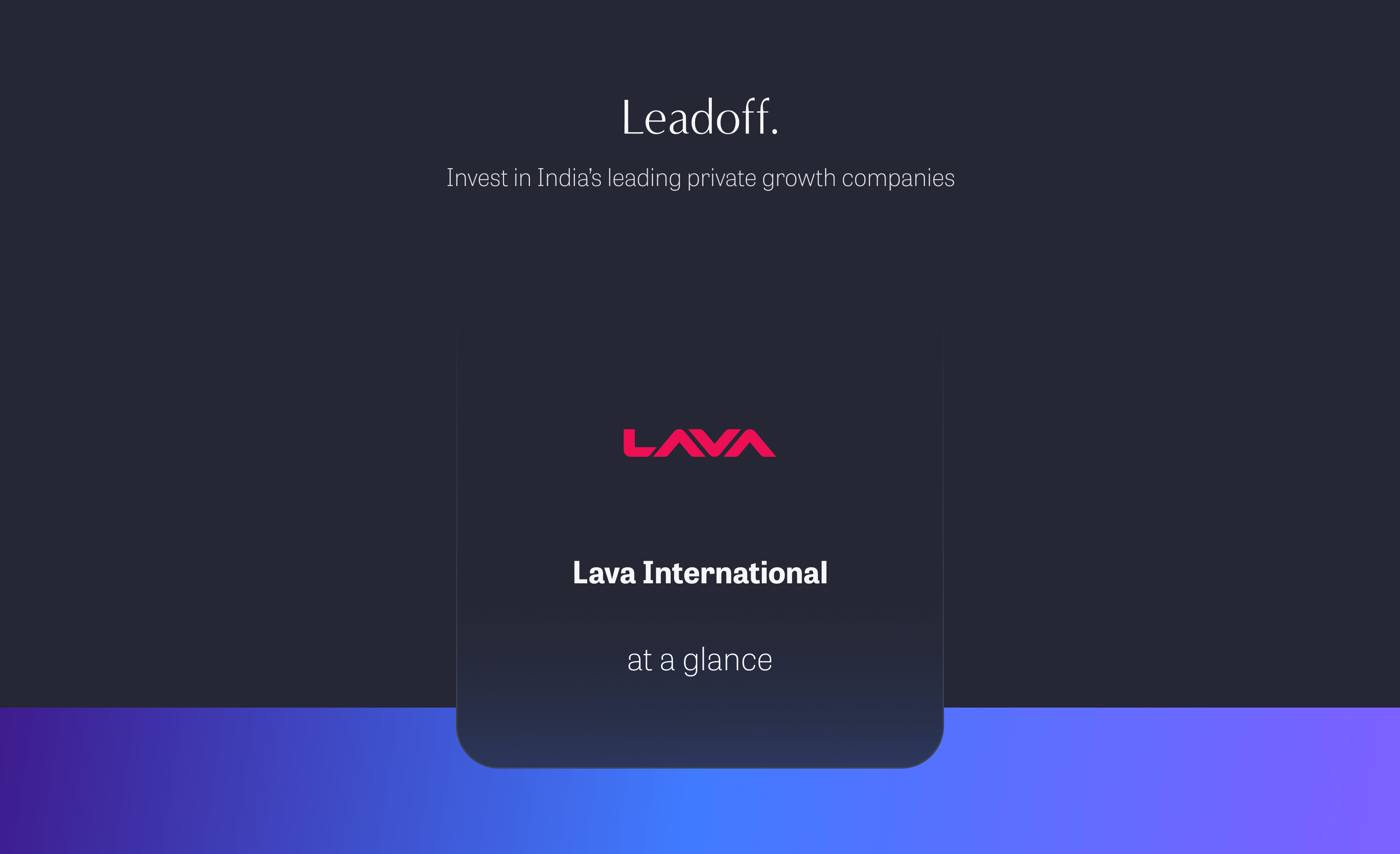Lava International Logo